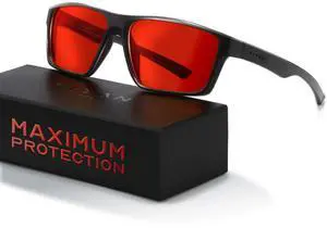 Titan Gaming Glasses, Anti Blue Light Glasses Men, UV400 Protection Blue Light Blocking Glasses for Computer Eye Strain