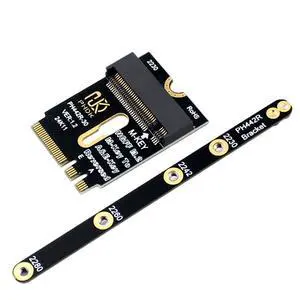 chenyang M.2(A+E Key) 2230MM to NVME M-Key Extension Card Adapter for Motherboard NVME SSD Hard Drive Port Extension 2230/2242/2260/2280MM