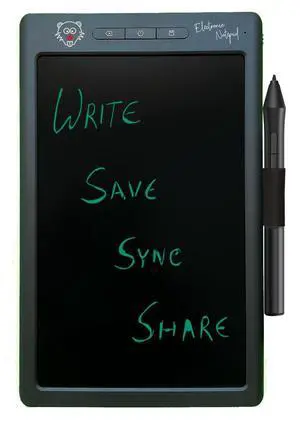 BeaverPad LCD Writing Pad/Drawing Board (Ewriter) and Graphics Tablet with Memory, Save and Bluetooth Function (Grey)