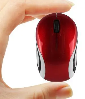 GUGUELEC Wireless Mouse Cute Mini Computer Mouse for Laptop Small Size Pocket USB Optical Mice 3 Buttons 1000 DPI Cordless Mouse for PC Kids Gift (Red)