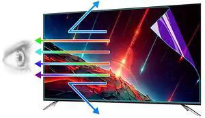 TYRHMY Anti Glare Screen Protector for 43 Inches TV, Matte Film Anti Blue Light Protectors Relieve Screen Filter Relieve Eye Fatigue for LCD, LED, OLED & QLED 4K HDTV