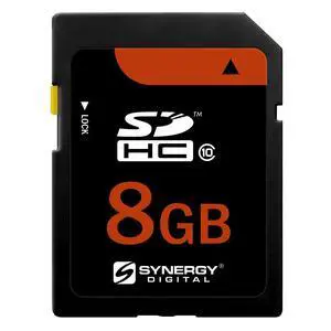 Synergy Digital 8GB, SDHC UHS-I Camera Memory Card, Compatible with Canon EOS Rebel XS Digital Camera Memory Card - Class 10, U1, 20MB/s, 300 Series