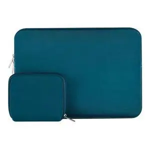 MOSISO Laptop Case 13 inch, 13 inch Laptop Sleeve Bag Compatible with MacBook Air 13 M4 M3 M2 M1 2025-2018 / Pro 13 M2 M1 2025-2016, Neoprene Computer Sleeve Bag with Small Case, Deep Teal