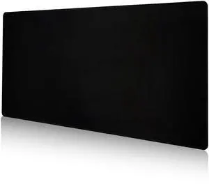 Large Gaming Mouse Pad,35.5''x15.8'',Black Desk Mat,Non-Slip Base and High Density Stitched Edges,Desk Pad Protector Suitable for Home and Office