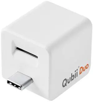 MAKTAR MFi-Certified Qubii Duo USB-C Auto Photo Storage & iPhone Backup While Charging Free APP One Button Restore and Backup with Photo Management Unlimited Backup & Restore with Zero Monthly Fees