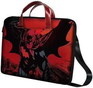 Batman Laptop Case Bag, 14 inch Computer Bag Compatible with MacBook, HP, Dell, Lenovo, Asus, Acer, Water Resistant Superhero Messenger Shoulder Sleeve with Strap  Ideal Gift for Teens & Adults