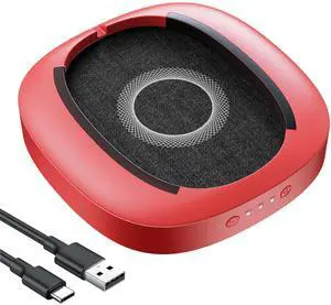 MEKASS Mouse Jiggler Udetectable with Timer, Ultra-Silent Mouse Mover Device to Keep Computer PC Laptop Alive, Automatic Mouse Wiggler Shaker to Keep Mouse Moving Work from Home (Red and Black-Line)