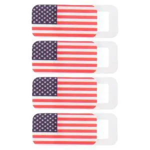 Generic Webcam Cover: 4Pcs MAGA Camera Cover Slide Camera Cover Slider for Desktop - American Flag
