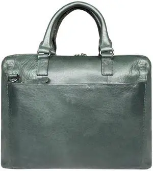 RUSTIC TOWN Leather Messenger Bag for Men - Full Grain Leather Briefcase - Laptop Satchel Office Crossbody Travel Shoulder Bag