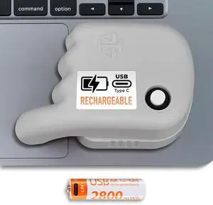 Rechargeable Trackpad Jiggler -USBC Charge Port -Undetectable -Cordless Mouse Jiggler -Does Not Work on DeII -Keeps Touchpad Active, Laptop Awake -Mechanical Mouse Mover -ON/Off Switch