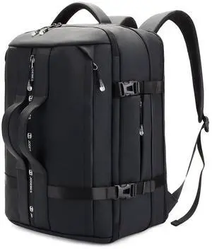 JD JODEBES Travel Backpack,Expandable 50L Extra Large Laptop Backpack,Carry On Backpack Airline Approved Water-Resistant Business Suitcase Daypack Bag,Fits 17 Inch Laptop,Travel Gifts for Men Women