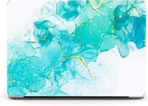 Berkin Arts for MacBook Air 15 inch Case 2025 2024 2023 Release M4 A3241 M3 A3114 M2 A2941 with Display & Touch ID with Keyboard Cover & Screen Protector Cloisonnism Green Teal Gaming PC Skin