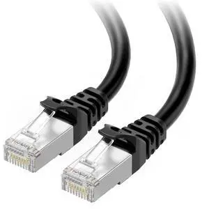 Cable Matters 10Gbps Snagless Shielded Cat 6A Ethernet Cable - 30ft, Cat 6A Cable, Cat6A Cord, Ethernet Cord, Black