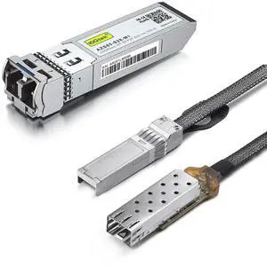 1 Pack of 25G SFP28 SFP+ Transceiver, for Dell Force10 GP-25GSFP-1S and 1 Pack of 25G SFP28 to SFP28 Extender Cage