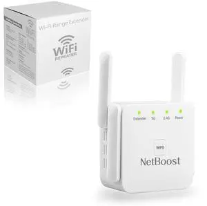 Netboost WiFi Extender,NetBoost pro WiFi Extender 2024. with Ethernet Port 2.4G Speed up to 1200 Mbps Signal Repeater Get Strong Wi-Fi Signal in Every Corner of Your Home (1200Mbps)