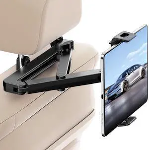 Aniaboho Tablet Holder for Car, [Triangle Structure] iPad Car Mount for iPad Pro, Air, Mini, Galaxy, Switch, 4.5-13" Device, Road Trip Essentials for Kids, Tablet Car Mount