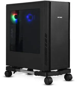 Computer Tower Stand, Adjustable Mobile CPU Stand with Rolling Caster Wheels, Premium PC Tower Stand Holder for Floor Carpet Gaming PC Case