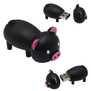 16GB USB Flash Drive - Pig Thumbdrive - Secure USB Pendrive - Photo Storage (16 GB - Pig)