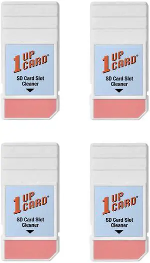 1UPcard Slot Cleaner Compatible with SD Card Slots - 4 Pack - for Digital Cameras, Computers, Drones, Gaming Consoles, 3D Printers, SD Card Readers