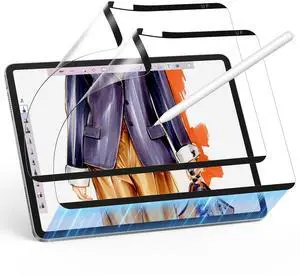 ESR 2 Pack Paper-Feel Magnetic Screen Protector for iPad Pro 11 Inch (M5/M4) 2025/2024, Write and Draw Like on Paper, Detachable and Reusable, Compatible with Tempered Film, Matte Finish