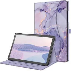 Fintie Case for Samsung Galaxy Tab A9 Plus/A9+ 5G 11 Inch 2023 Model (SM-X210/X216/X218), Multi-Angle Viewing Smart Stand Back Cover with Pocket Auto Wake/Sleep, Lilac Marble