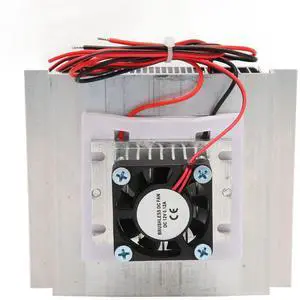 12V Thermoelectric Peltier Refrigeration Cooling System, Semiconductor Refrigeration System, DIY Kit Cooling Device Heat Exchanger Kit, for Conditioner Refrigerator