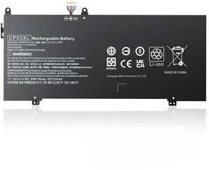 CP03XL 929066-421 929072-855 Battery for Hp Spectre 13 X360 13-ae000 13-ae0xx 13-ae006no 13-ae001ng 13-ae040ng 13-ae049ng 13-ae013dx ae011dx 13t-ae000 13t-ae012dx HSTNN-LB8E (11.55V 60.9Wh 5275mAh)