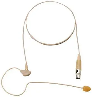 AKG Acoustics C111LP High Performance Lightweight Omnidirectional Ear Hook Microphone, 60Hz-15kHz Frequency Response, 1.8kOhms Impedance, 3 Pin Mini XLR Connector