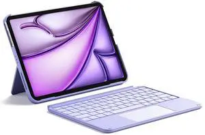 Inateck for iPad 11th/10th Generation Case with Keyboard,for iPad 10th(10.9")/11th Gen(2025 A16),Air 11" M3/M2,Air 6/5/4th,Pro 11 4/3/2/1,Ultralight Detachable Keyboard with Touchpad, AceTouch Purple