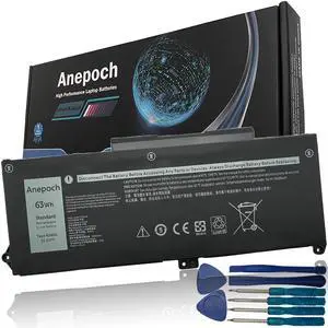 Anepoch RJ40G Laptop Battery Replacement for Dell Latitude 5520 5420 Precision 3560 Series 01K2CF 075X16 0WK3F1 0M3KCN WY9DX 15.2V 63Wh 3941mAh