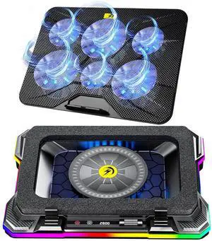 AICHESON 003 Blue Laptop Cooler Pad and K1 12V Gaming Laptop Cooling Pad Set