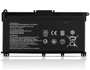 HT03XL L11119-855 HTO3XL Laptop Battery Replacement for HP 14M-DH0003DX 14M-DH1003DX 15T-DA000 15T-CS200 15-CW1XXX 15T-CS300 LPD1071 15-DB0004DX 15-DA0014DX Pavilion 15-DA 15-DB 15-DW(11.4V 41.04Wh)