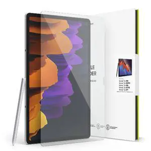 Ringke Tempered Glass Compatible with Samsung Galaxy Tab S10 Plus / S9 FE Plus / S9 Plus / S8 Plus / S7 Plus / S7 FE Screen Protector, 9H Hardness Shatterproof Coverage