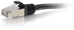 C2G Legrand Cat6 Ethernet Cable, Snagless Unshielded Cat6 Patch Cable, Black Network Patch Cable, 25 Foot Snagless STP Ethernet Cable, 1 Count, C2G 00822
