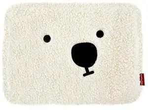 kimhachan Pluffy HACHAN Laptop Pouch [13 inch/15 inch/17 inch] Cute Fluffy Laptop Pouch Case Sleeve for Women (Ivory, 17 inch)