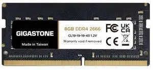 DDR4 RAM Laptop Only GIGASTONE 8GB DDR4 2666MHz (2400MHz or 2133MHz) PC4-21300 (PC4-19200/17000) CL19 1.2V SODIMM 260 Pin Unbuffered Non ECC High Performance Notebook Memory Upgrade