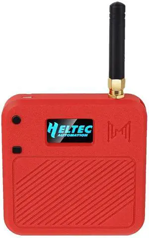 Heltec WiFi LoRa 32 Development Board with 3000mAh Battery Meshtastic LoRaWAN Compatible ESP32-S3 SX1262 Chip OLED Display Type-C USB IoT Smart Home Wireless Projects Plastic Case Included (N32 Red)