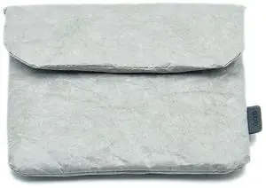 Vintage/Retro Tyvek Paper Tablet Sleeve Case, Bag for iPad, Air, Pro, Mini, Surface, Galaxy Tab, Kindle, 12inch Laptop Sleeve Scrapbooking Stickers Organizer (Gray, iPad Pro 12.9")