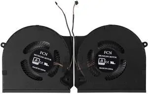 New CPU+GPU Cooling Fan Replacement for Razer Blade 16 RZ09-0483 RZ09-0483TEH3 RZ09-0483UWJ4-R3W1 16 Inch Gaming Series (2023 2024) FQDA DFS5K22B05673K FQDB DFS5K22B15673J DC5V 0.5A