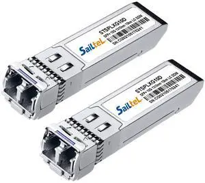 10G Gigabit Single Mode SFP+ LC Module,10G 1310nm SMF, up to 10 km, DDM,10GBase-LR Fiber Transceiver, Compatible with Cisco, Ubiquiti, Mikrotik,Netgear, Dlink,Linksys and More(2 Packs) 10G Gigabit Single Mode SFP+ LC Module,10G 1310nm SMF, up to 10 km, DDM,10GBase-LR Fiber Transceiver, Compatible with Cisco, Ubiquiti, Mikrotik,Netgear, Dlink,Linksys and More(2 Packs)