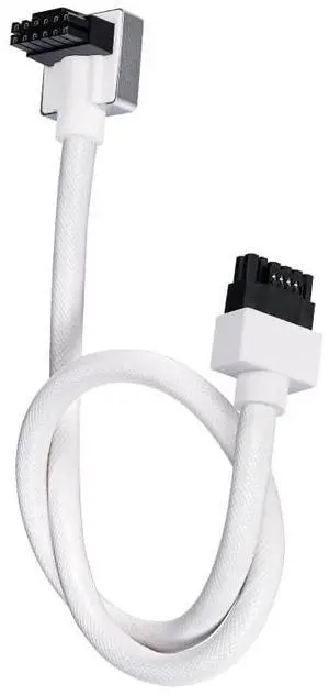 Hydra-16PIN 12VHPWR Modular Cable, 90 Degree Adapter, 12+4-Pin (16-Pin) 12HVPWR to 12HVPWR, Male to Male for All RTX 40 and 50 Series 4080 4090 5080 (NOT 5090) PC GPU Power Cord (A Type, White)