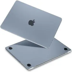 Yebiseven for MacBook Pro 16" M4/M3/M2/M1 Case 2024 2023 2021 Model A3403/A3186/A2991/A2485/A2780, Hard Shell Laptop Case with Keyboard Cover & Trackpad Protector & Webcam Cover, Haze Blue
