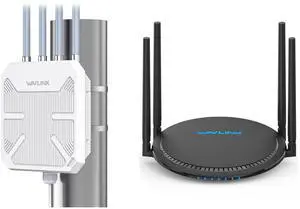 WAVLINK AX1800 Outdoor WiFi Extender with AC1200 WiFi Router Long Range with PoE Powered