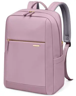 GOLF QUALITY Laptop Backpack for Women - Business Travel Anti Theft Laptop Bag Backpack Water Resistant College Computer Backpacks for Men Women Fits 15.6 Inch Notebook (Pinkish purple)