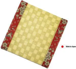 Japanese Small Tatami Mat, Japanese Style Decoration, Home and Company Decoration, Mouse Pad, Tea Tray, Japanese Gift(Red)