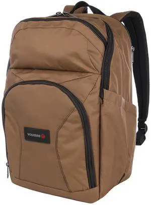 Wolverine 33L Backpack with Large Main, Laptop Compartment and Cooling Straps, Chestnut, One Size
