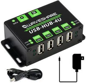 Industrial Grade USB HUB, Extending 4X USB 2.0 Ports,Compatible with USB 2.0/1.1, up to 480Mbps Data Rate Support Windows 11/10 / 8.1/8 / 7 / XP,etc.Onboard Multiple Protection Circuit