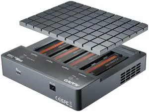 MAIWO 4 Bay M.2 NVMe SSD Enclosure with USB4 Port with Cooling Fan, Support 1-to-3 Offline Clone, 40Gbps High Speed, Backward Compatible Thunderbolt 4/3