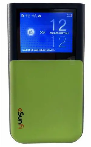 Sunhans eSunFi SHFiEL62 5G eSim Mobile Hotspot Router Portable WiFi Router, with Sim Card Slot, up to 32 WiFi terminals, 2.4 inch Touch Panel, WiFi6, for Home/Business/Travel (NA Version)