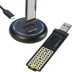 M2 USB Adapter+ M.2 to USB Docking Station for NVMe SSD